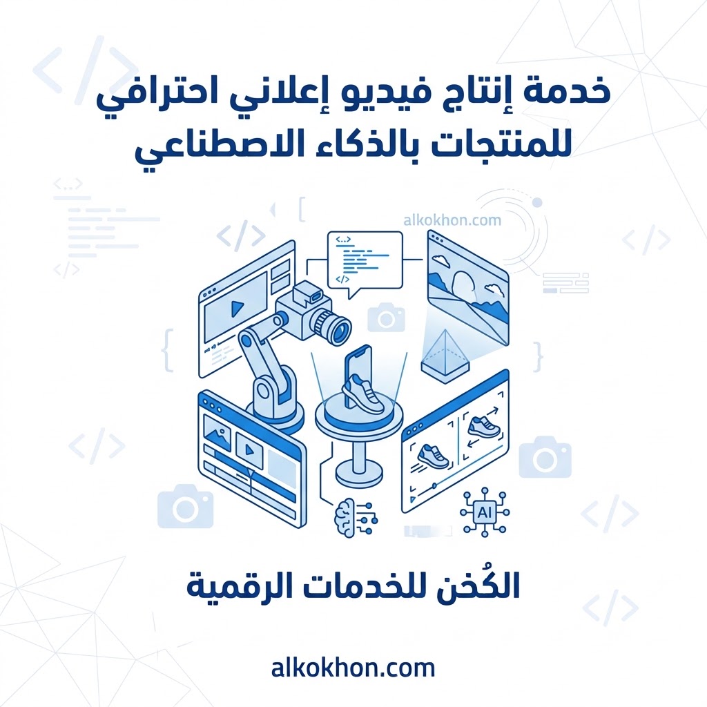 خدمة إنتاج فيديو إعلاني احترافي للمنتجات بالذكاء الاصطناعي